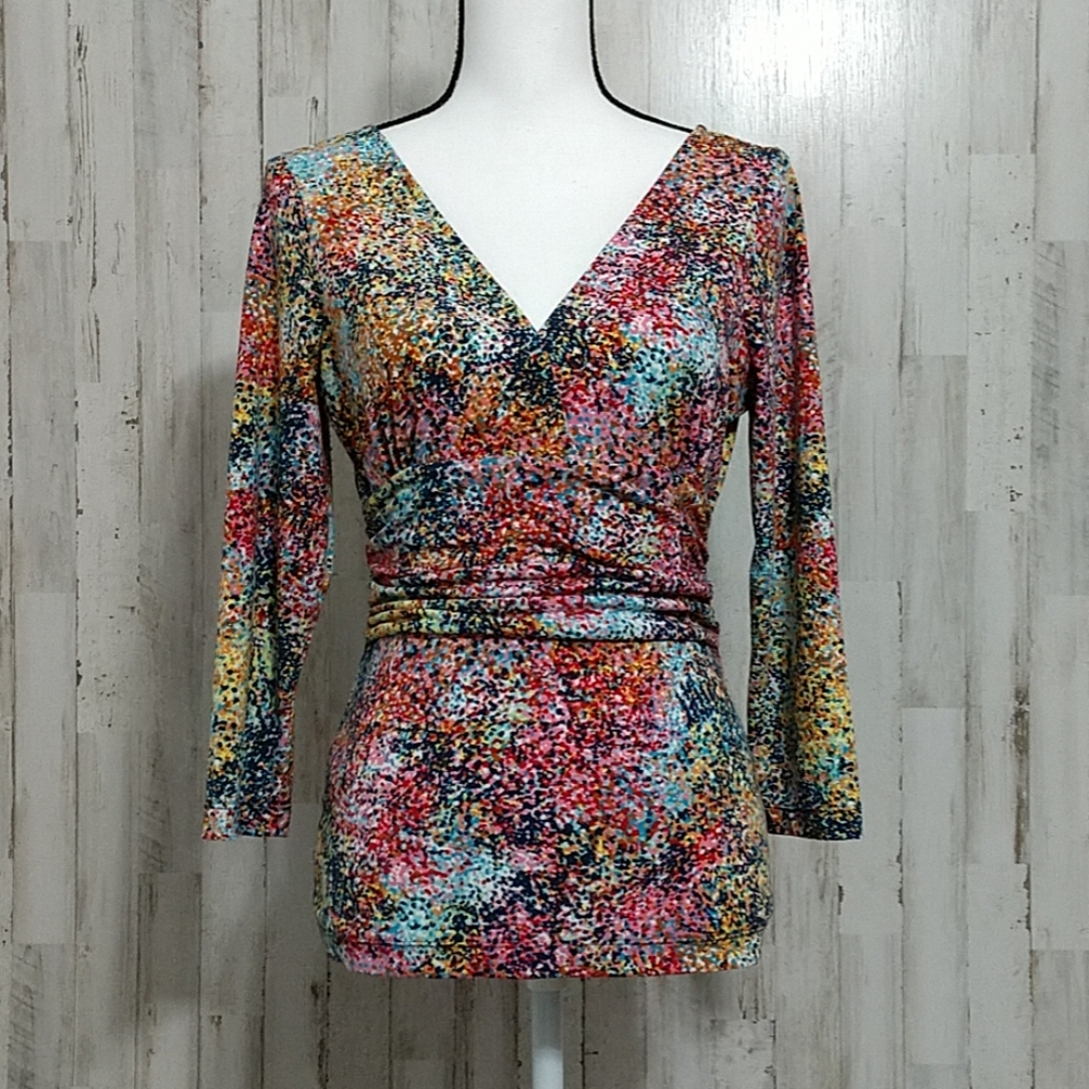 Bcbgmaxazria Multi Colored Blouse - image 1